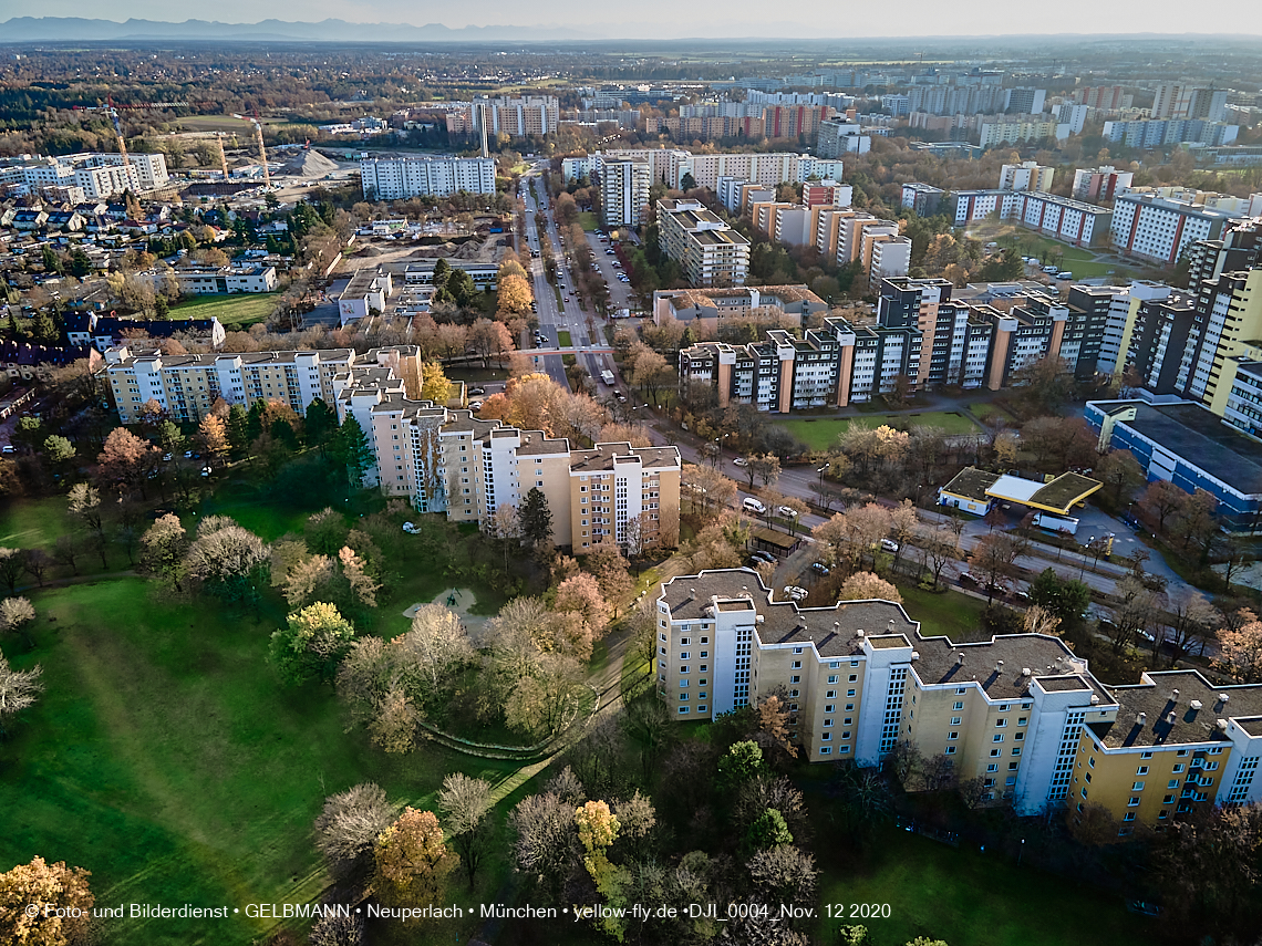 12.11./09.11.2020 - Marx-Zentrum und Umgebung am Karl-Marx-Ring in Neuperlach